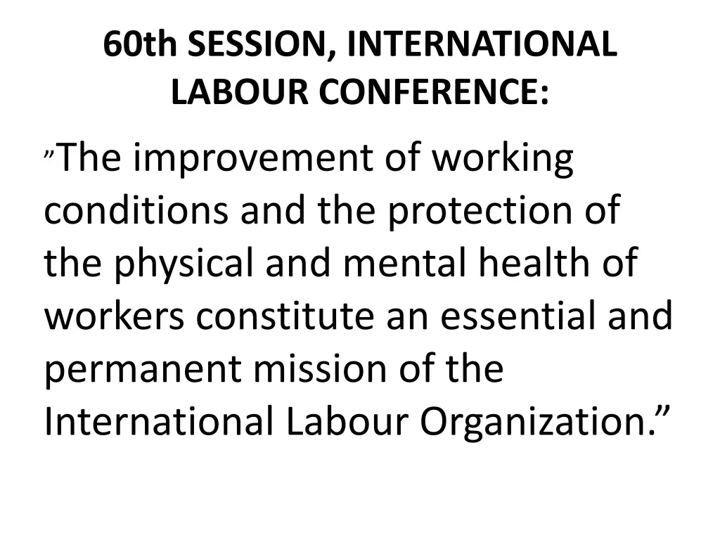 60th session international labour conference