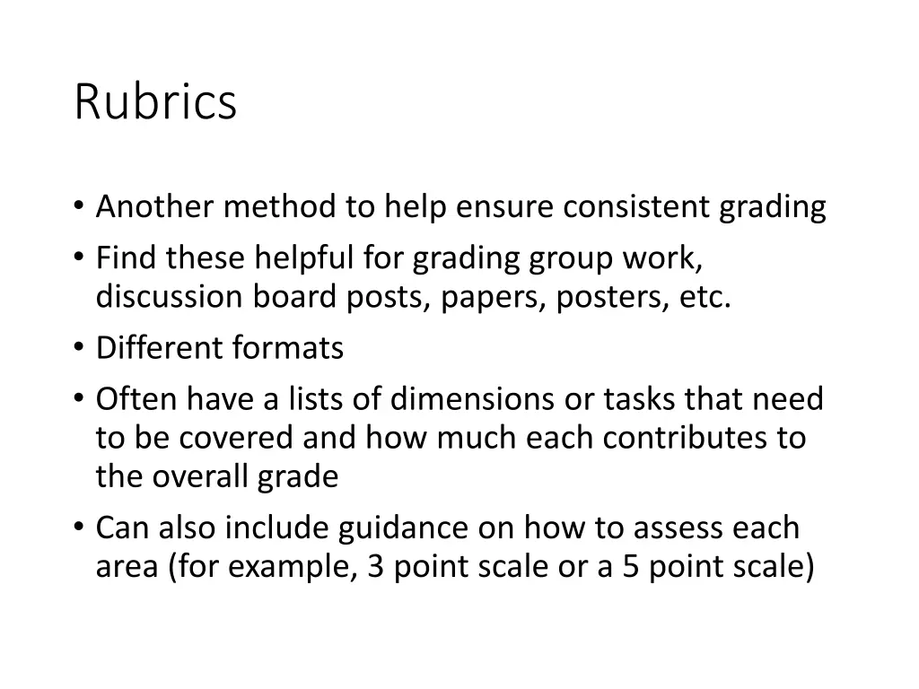 rubrics