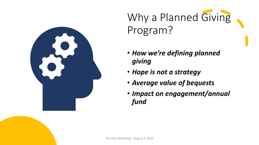 why a planned giving program