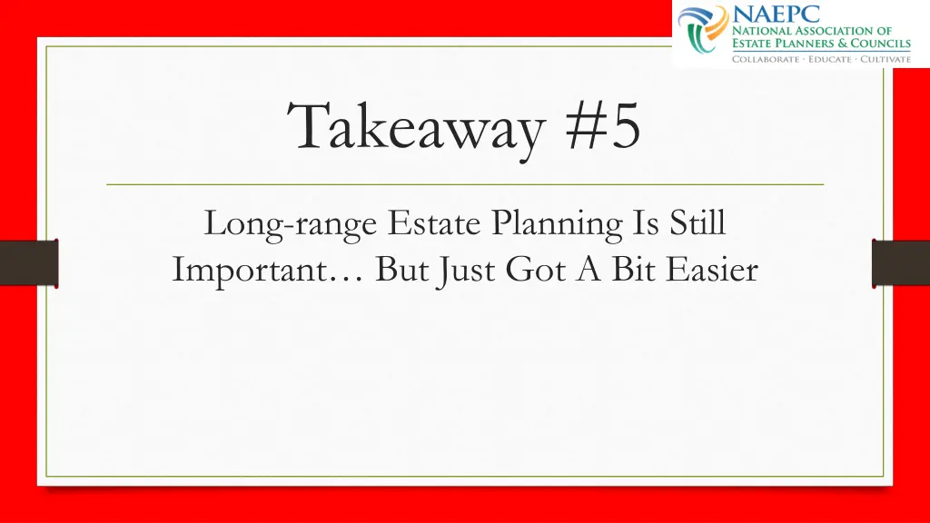 takeaway 5