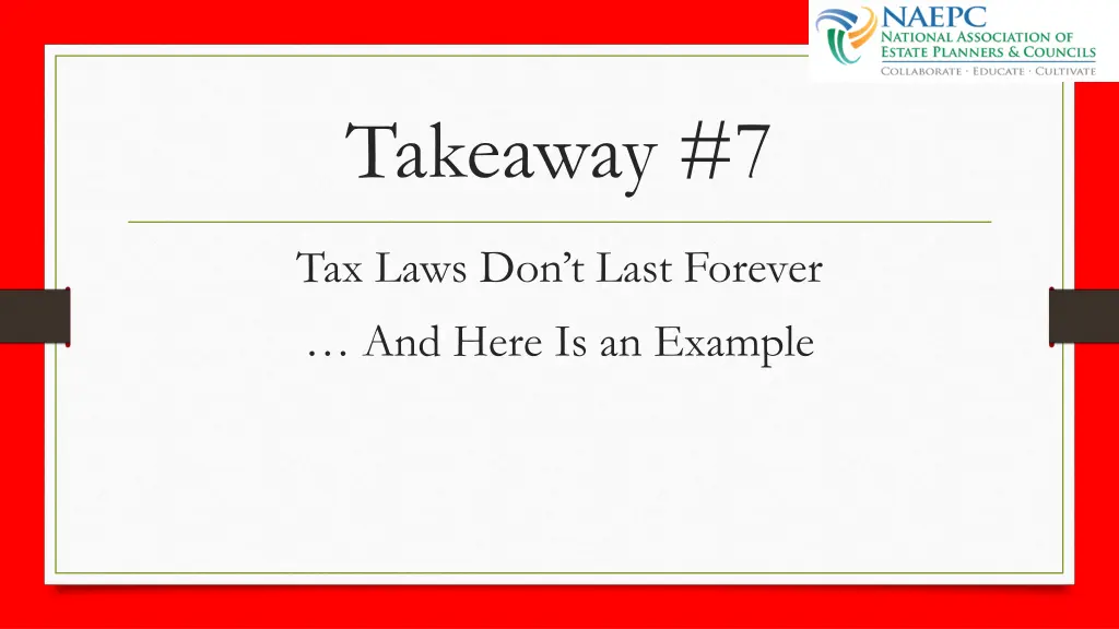 takeaway 7