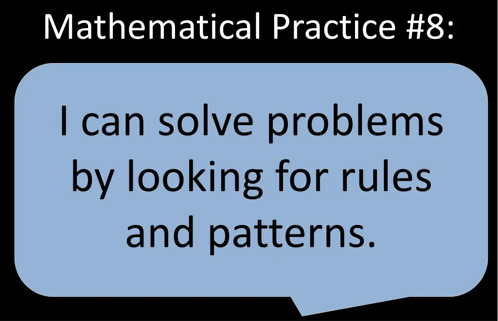 mathematical practice 8