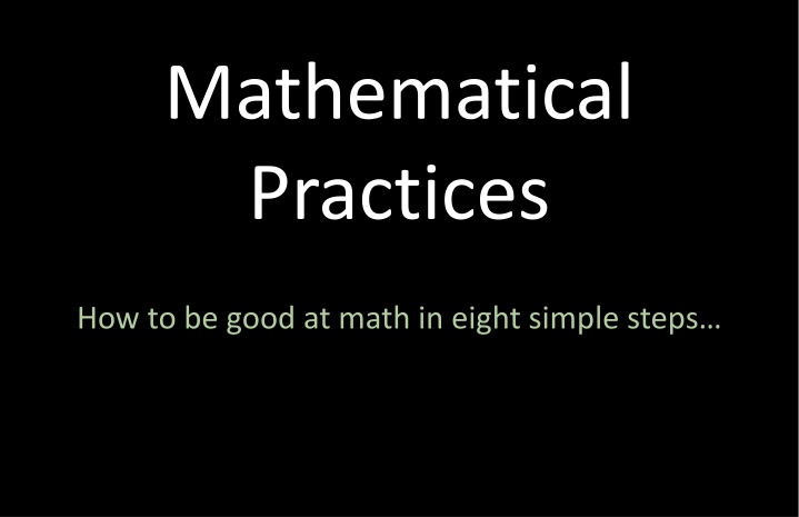 mathematical practices