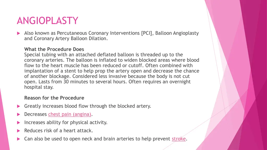 angioplasty