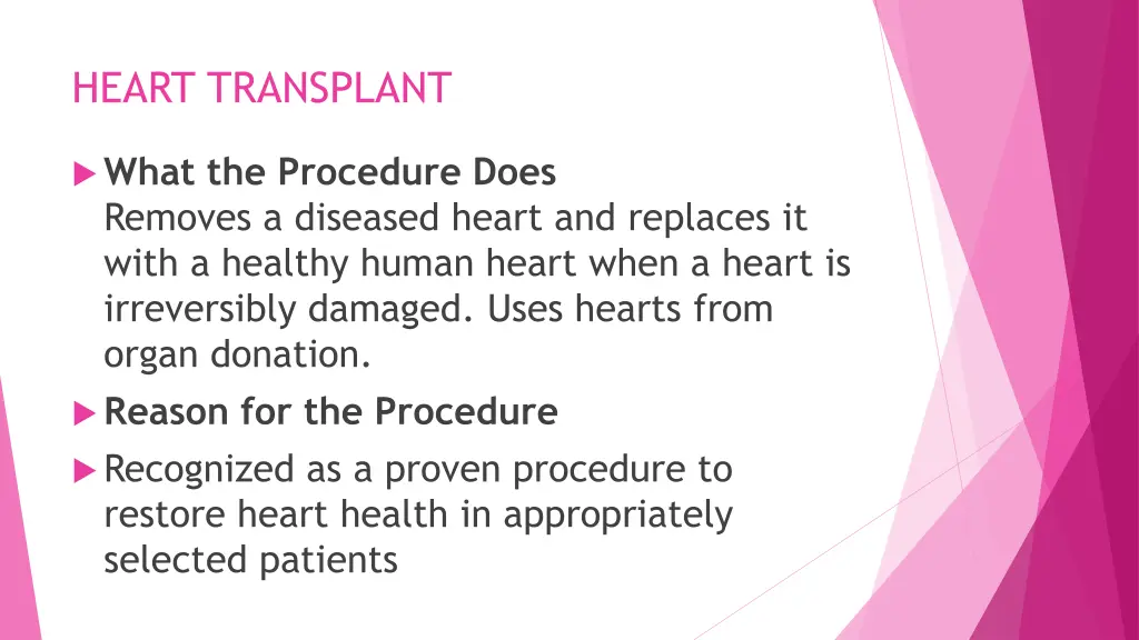 heart transplant