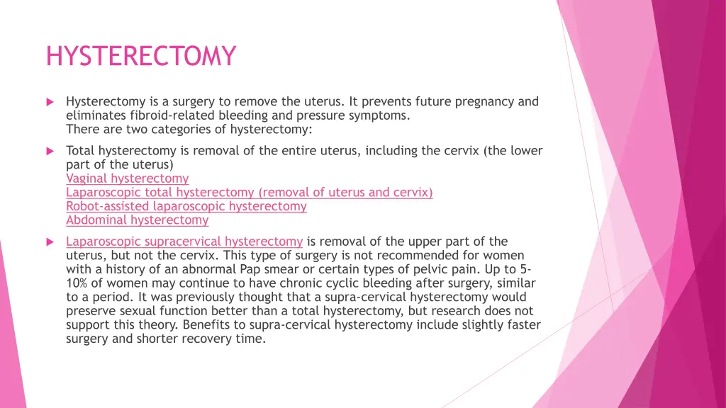 hysterectomy