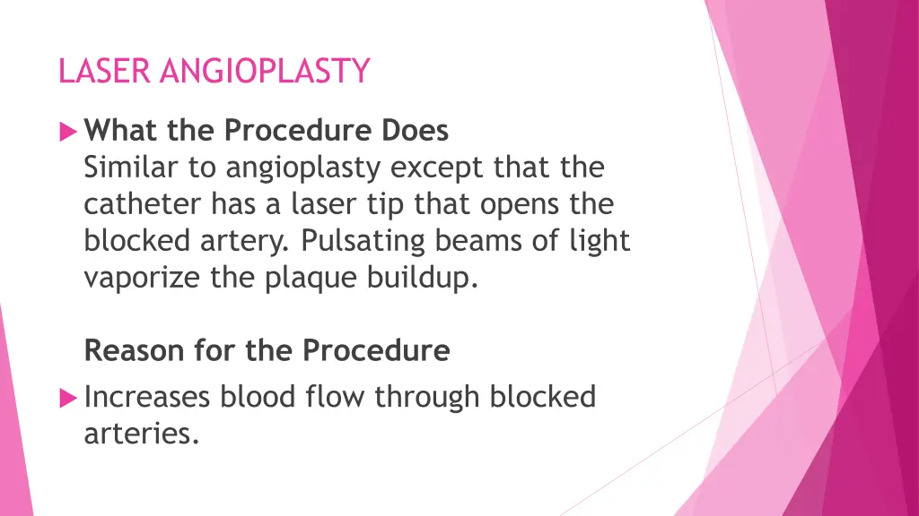 laser angioplasty