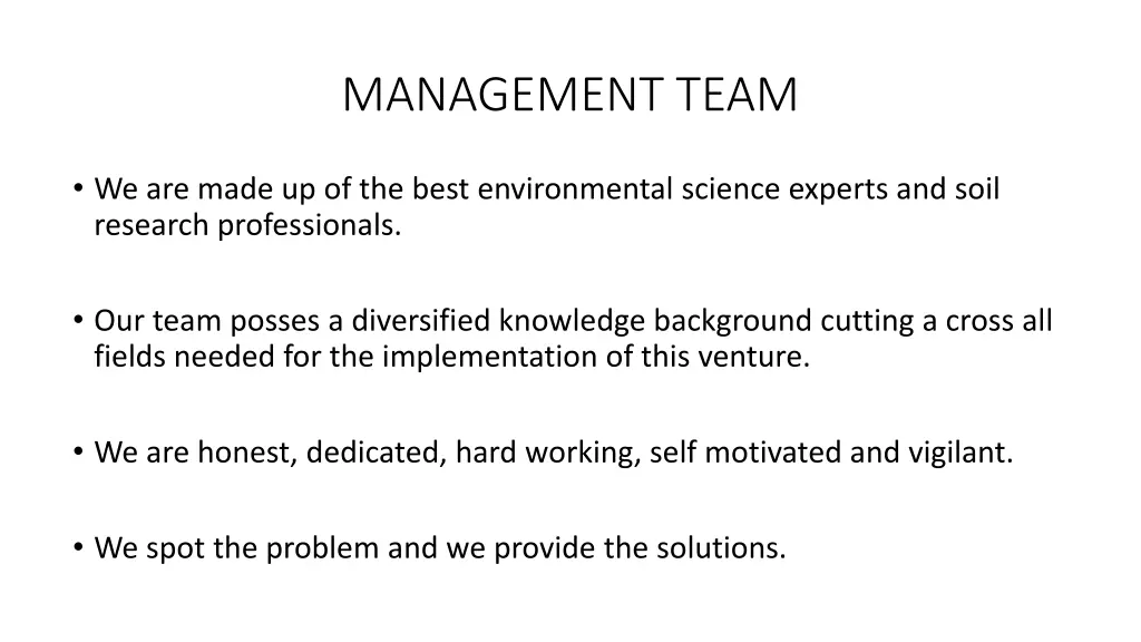 management team