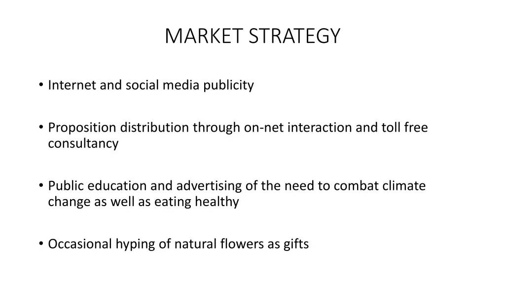 market strategy