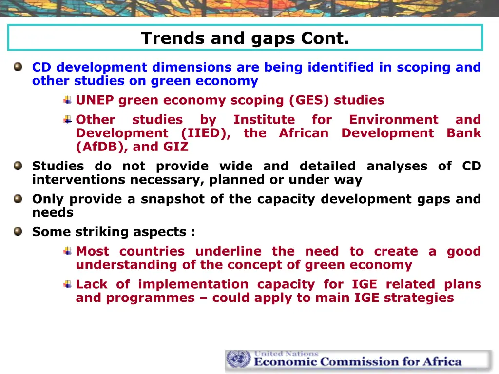 trends and gaps cont