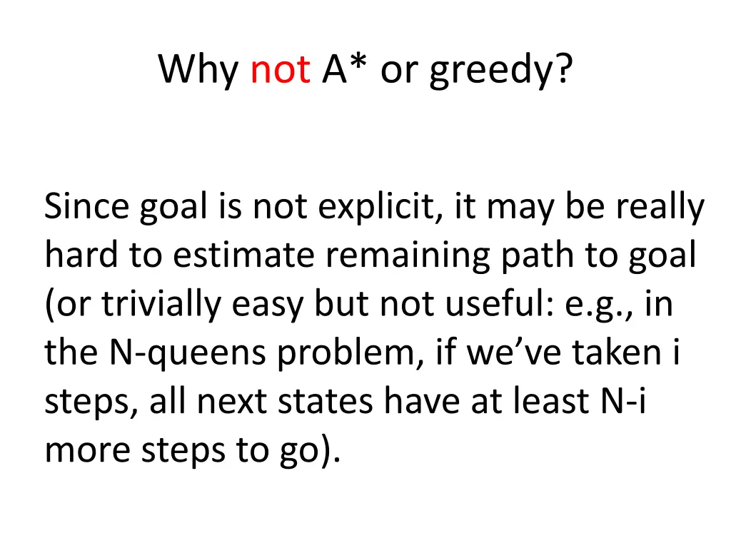 why not a or greedy