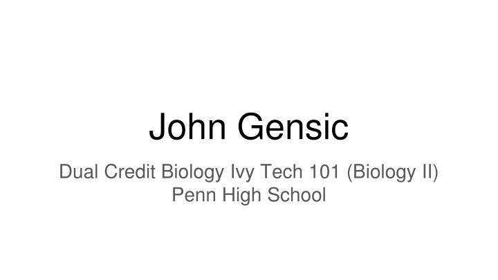 john gensic