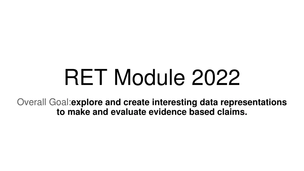 ret module 2022