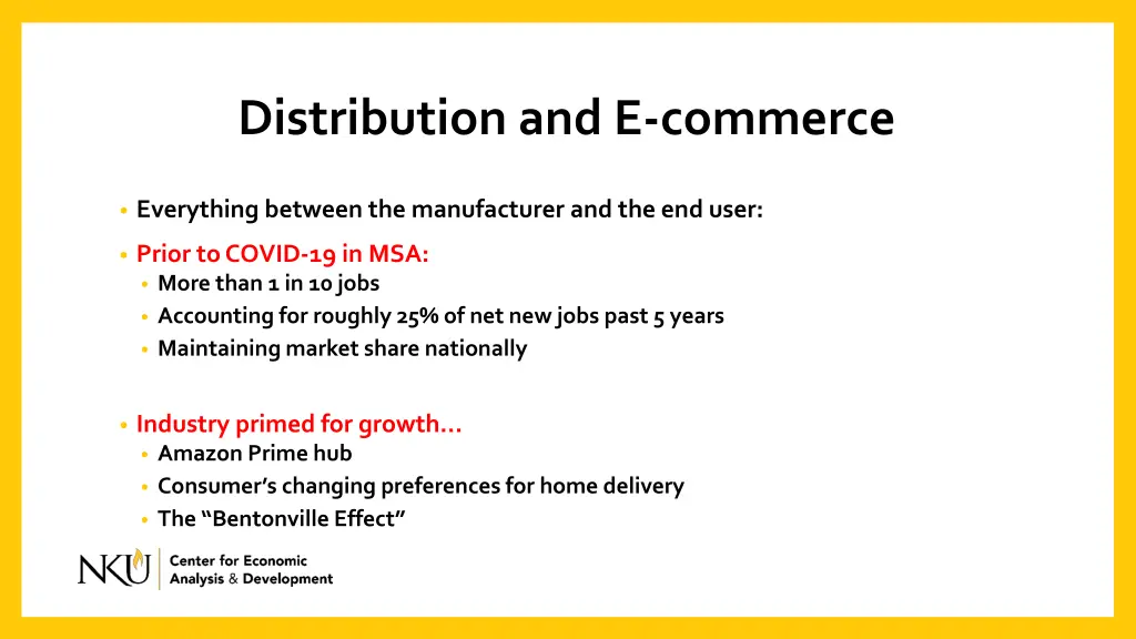 distribution and e commerce