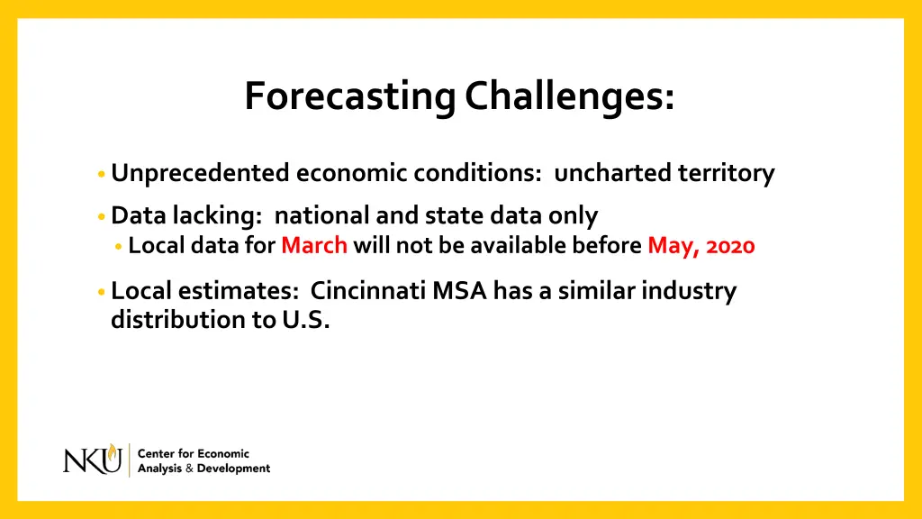 forecasting challenges