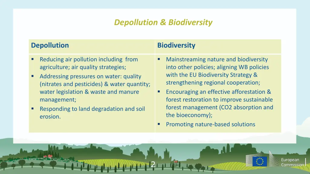 depollution biodiversity