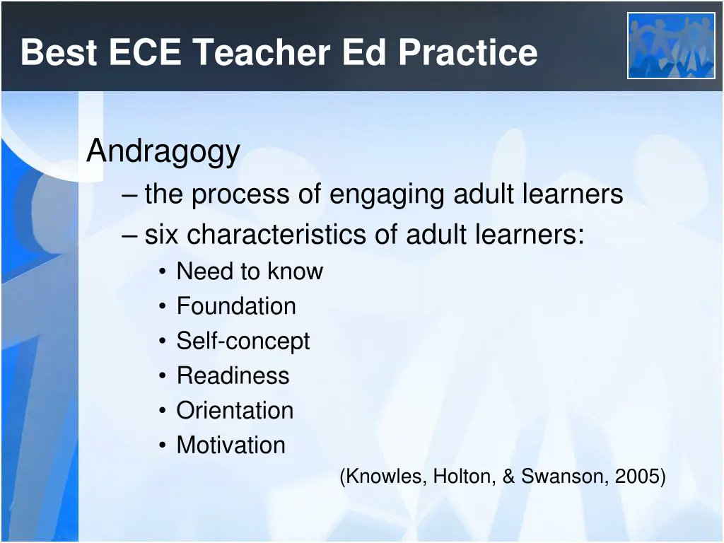 best ece teacher ed practice