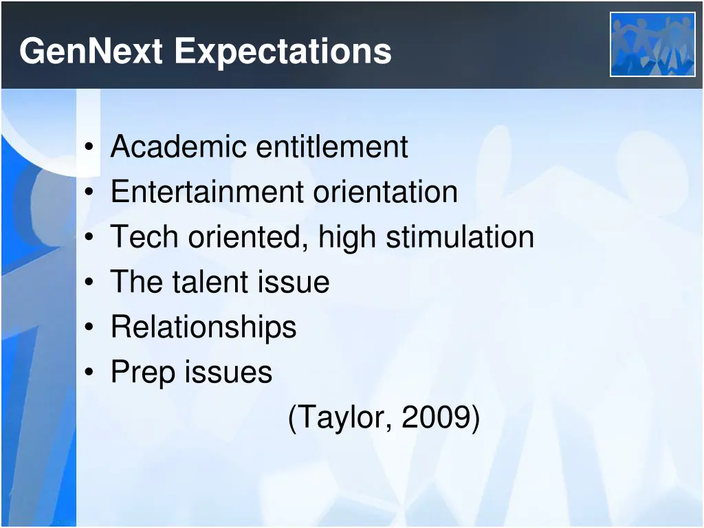 gennext expectations