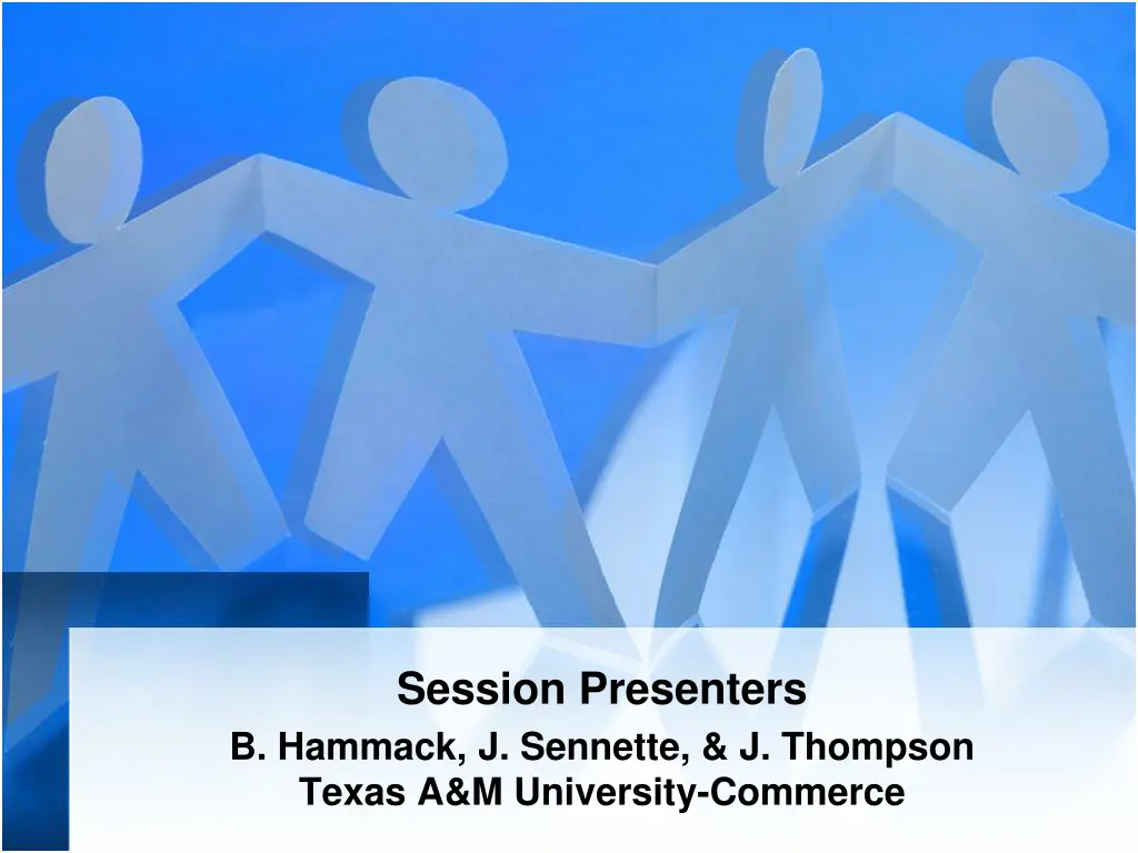 session presenters b hammack j sennette