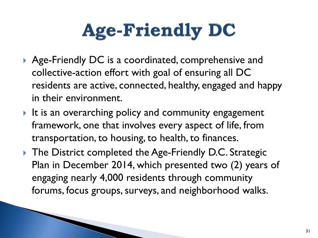 age friendly dc is a coordinated comprehensive