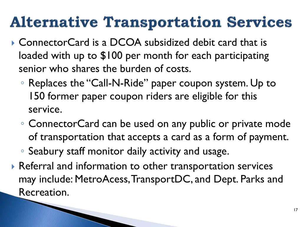 connectorcard is a dcoa subsidized debit card