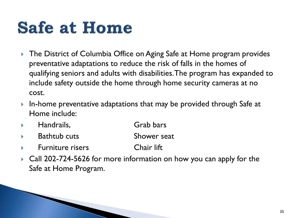 the district of columbia office on aging safe