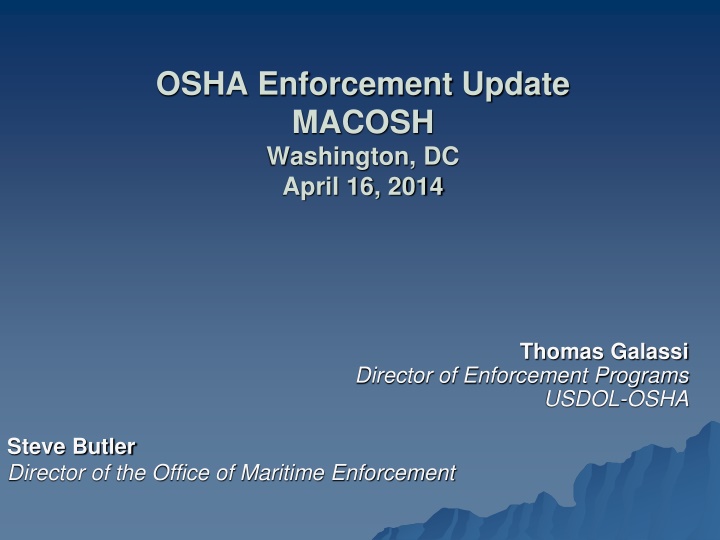 osha enforcement update macosh washington