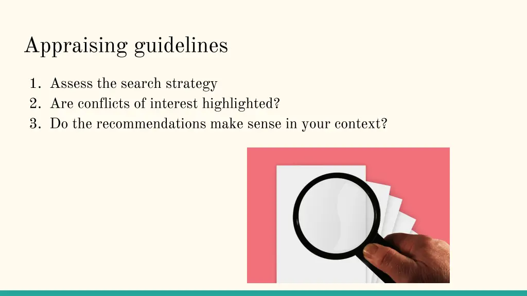 appraising guidelines