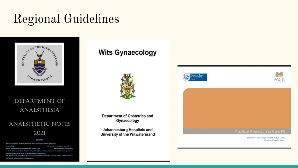 regional guidelines