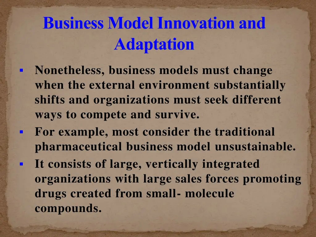 business model innovation and adaptation 2