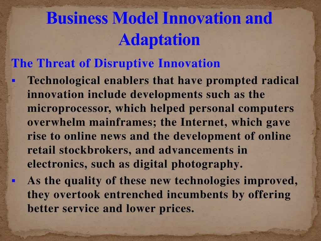 business model innovation and adaptation 5