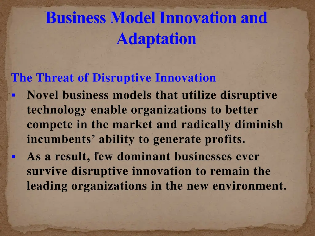 business model innovation and adaptation 6