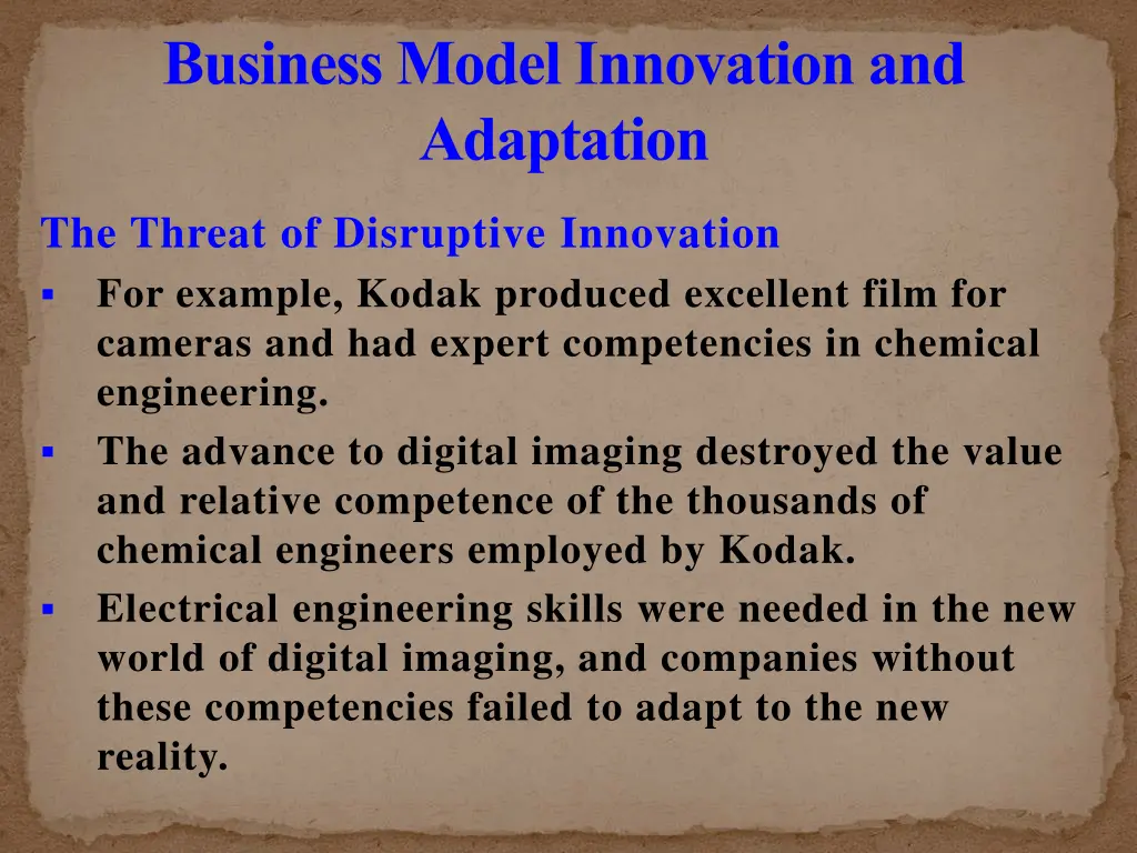 business model innovation and adaptation 7