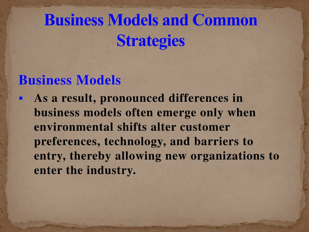 business models and common strategies 16