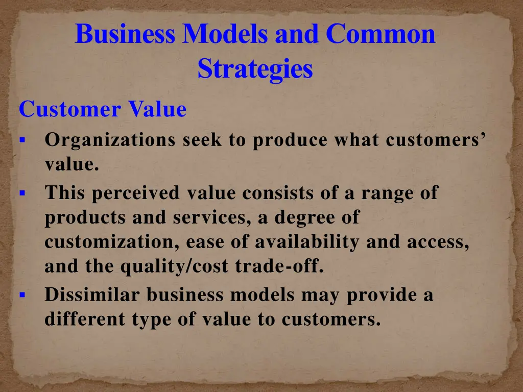 business models and common strategies 18