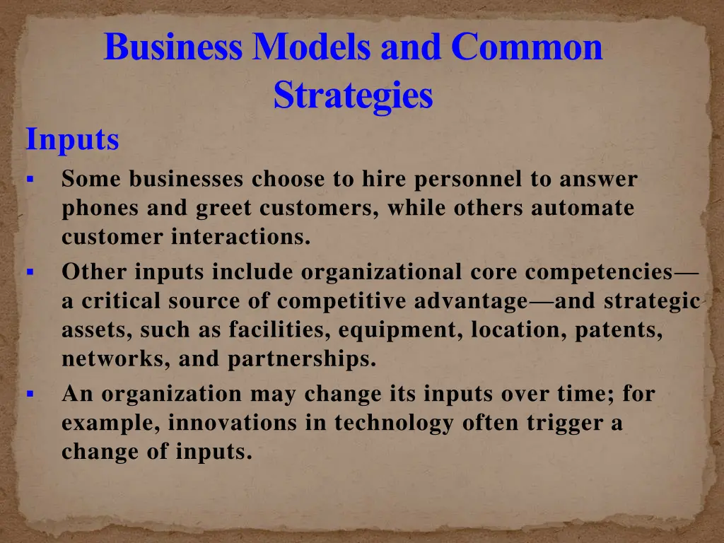 business models and common strategies 22