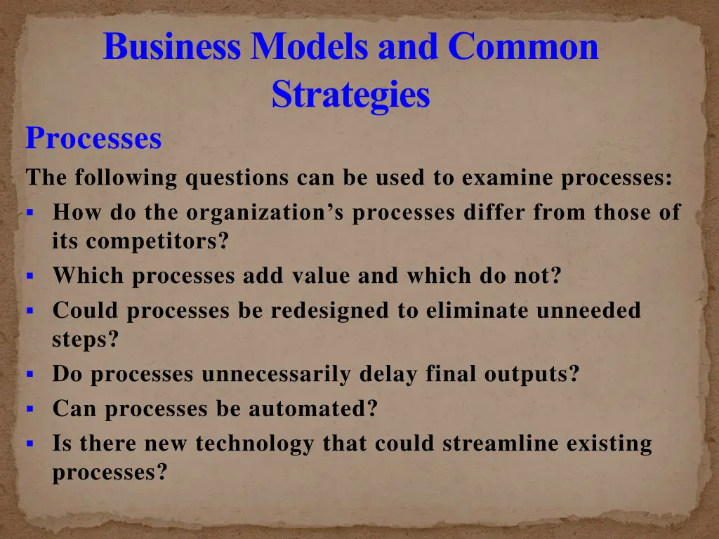 business models and common strategies 26