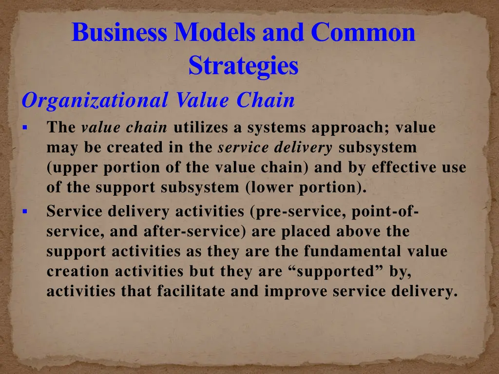 business models and common strategies 7