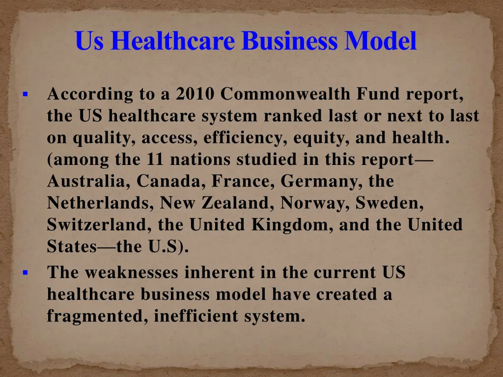 us healthcare business model 3