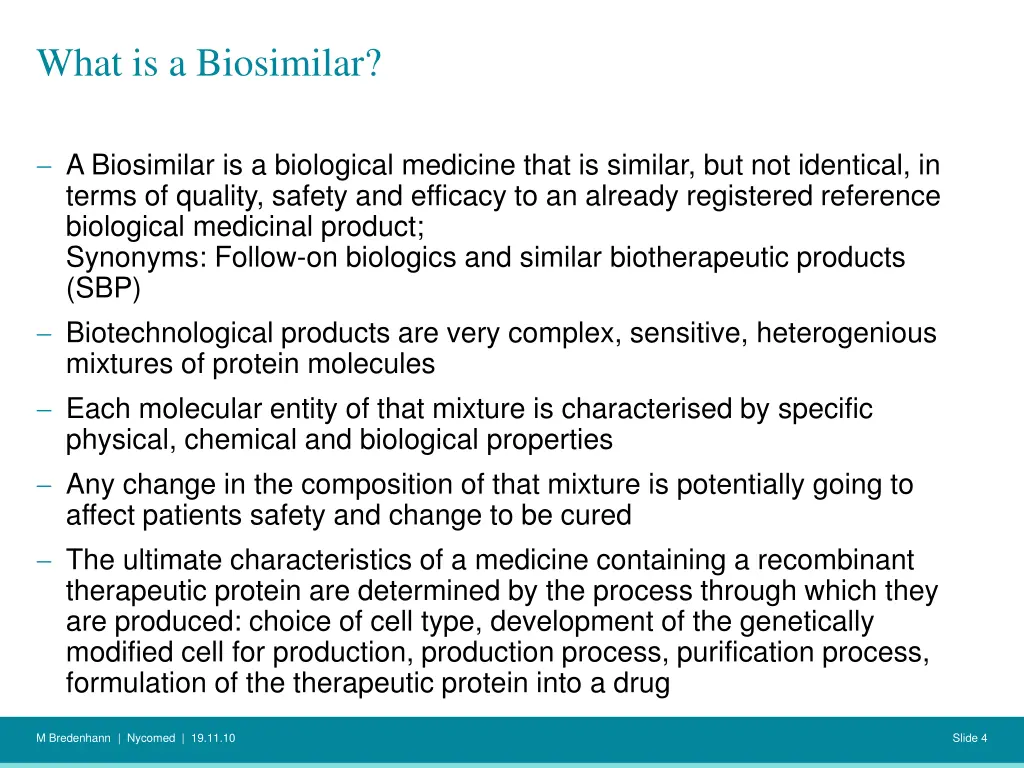 what is a biosimilar