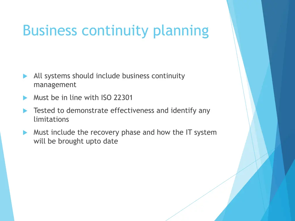 business continuity planning