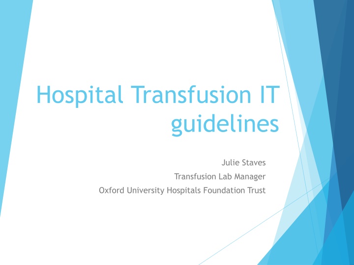 hospital transfusion it