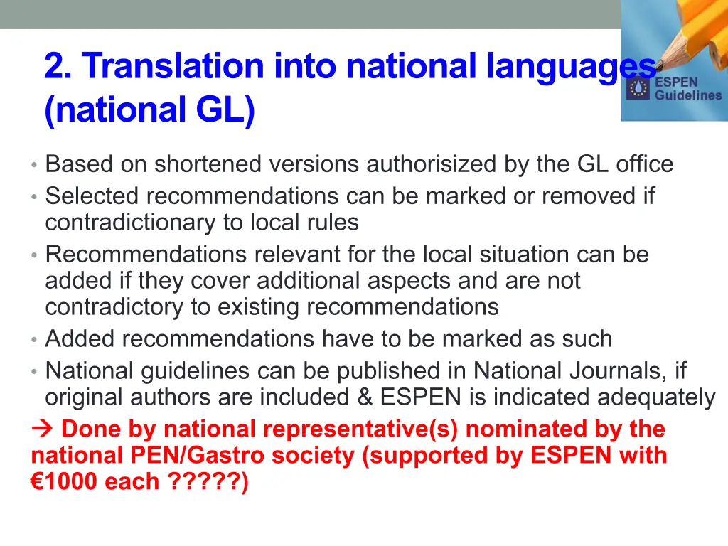 2 translation into national languages national gl