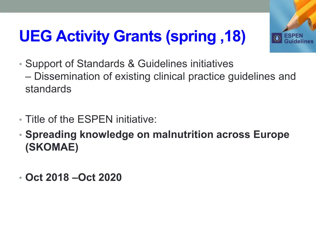 ueg activity grants spring 18