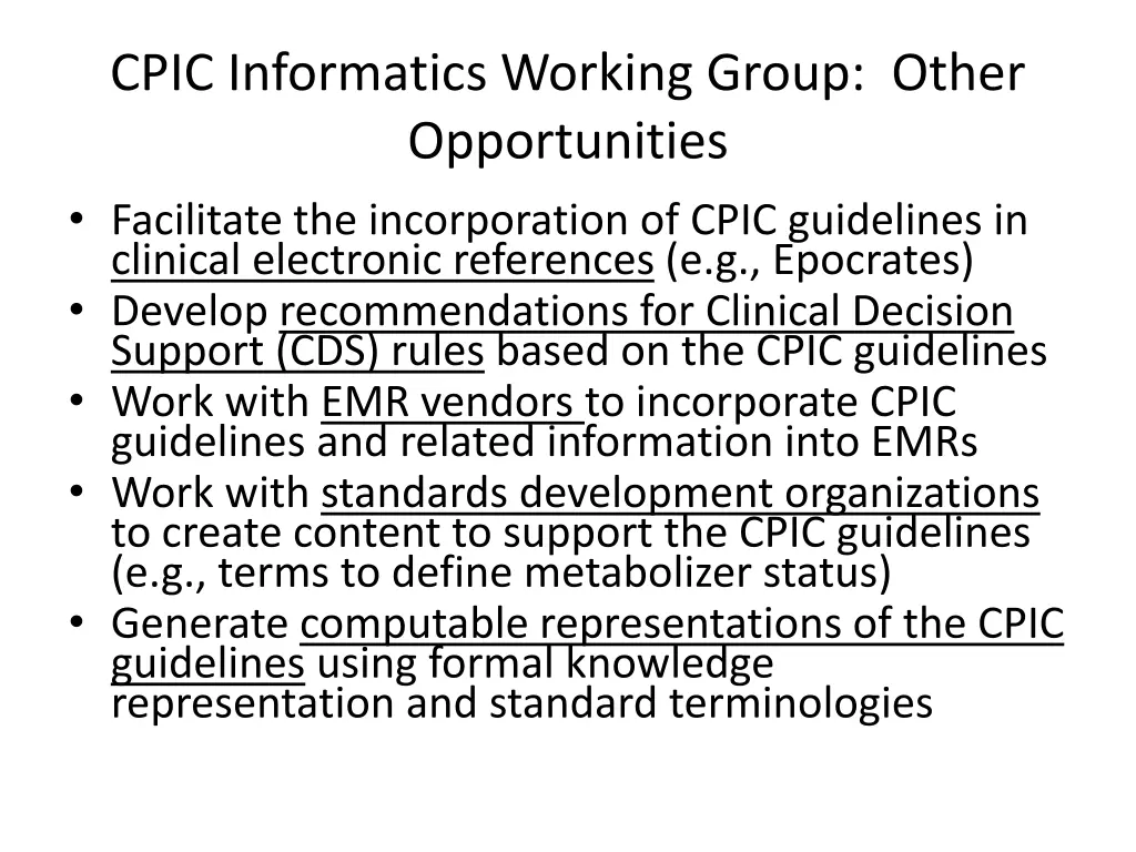 cpic informatics working group other