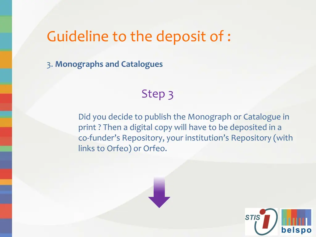 guideline to the deposit of 10