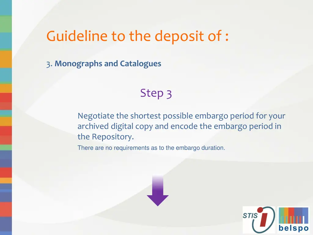 guideline to the deposit of 11