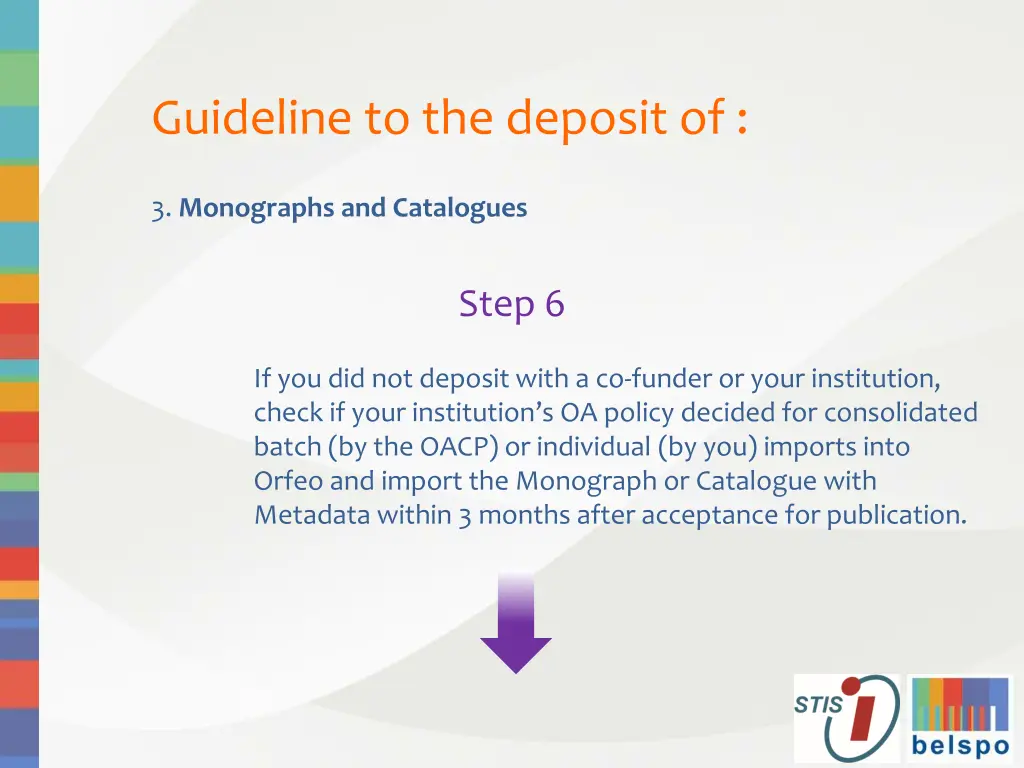 guideline to the deposit of 14