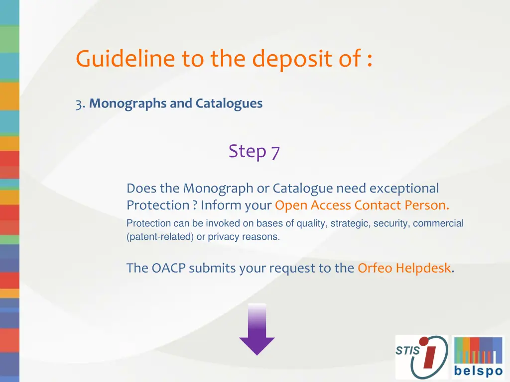 guideline to the deposit of 15