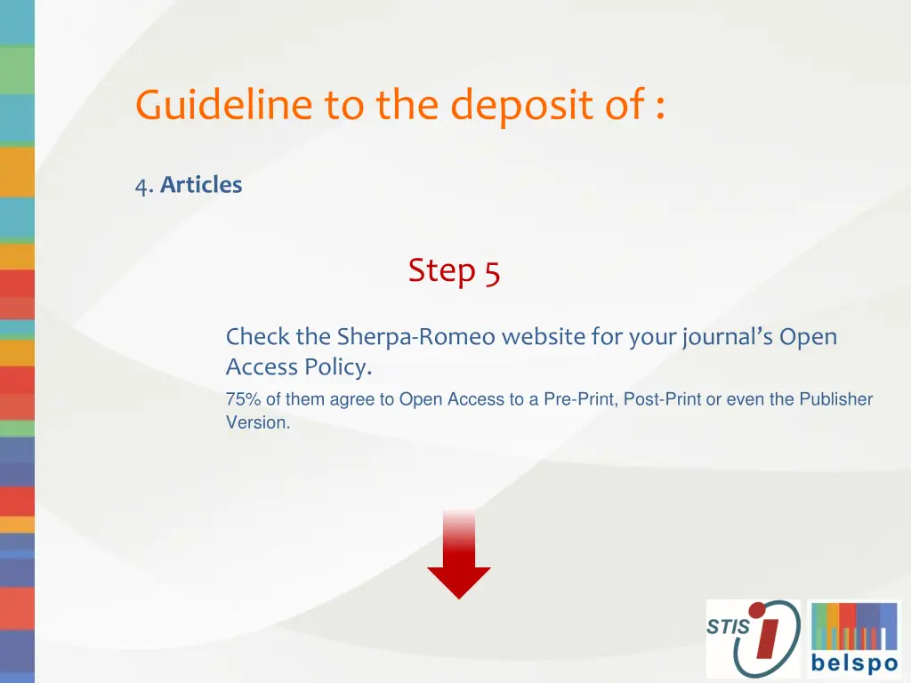 guideline to the deposit of 21